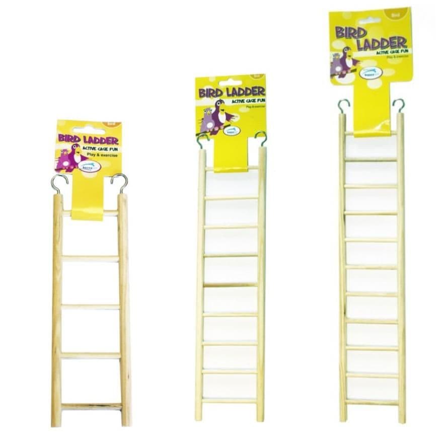 Happy Pet Products Wooden Bird Ladder (5 Step)