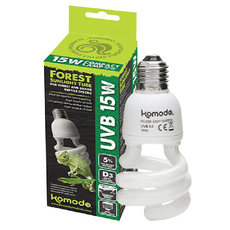 Komodo Compact Lamp UVB 5% ES (15W)