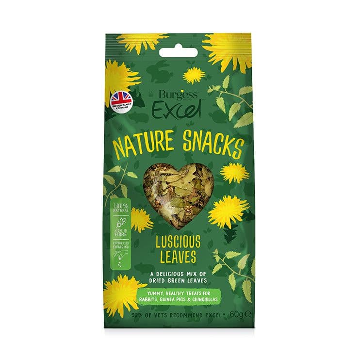Burgess Nature Snacks Luscious Leaves (60g)