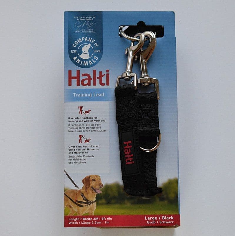 Company of Animals HALTI Lead Black (Large)