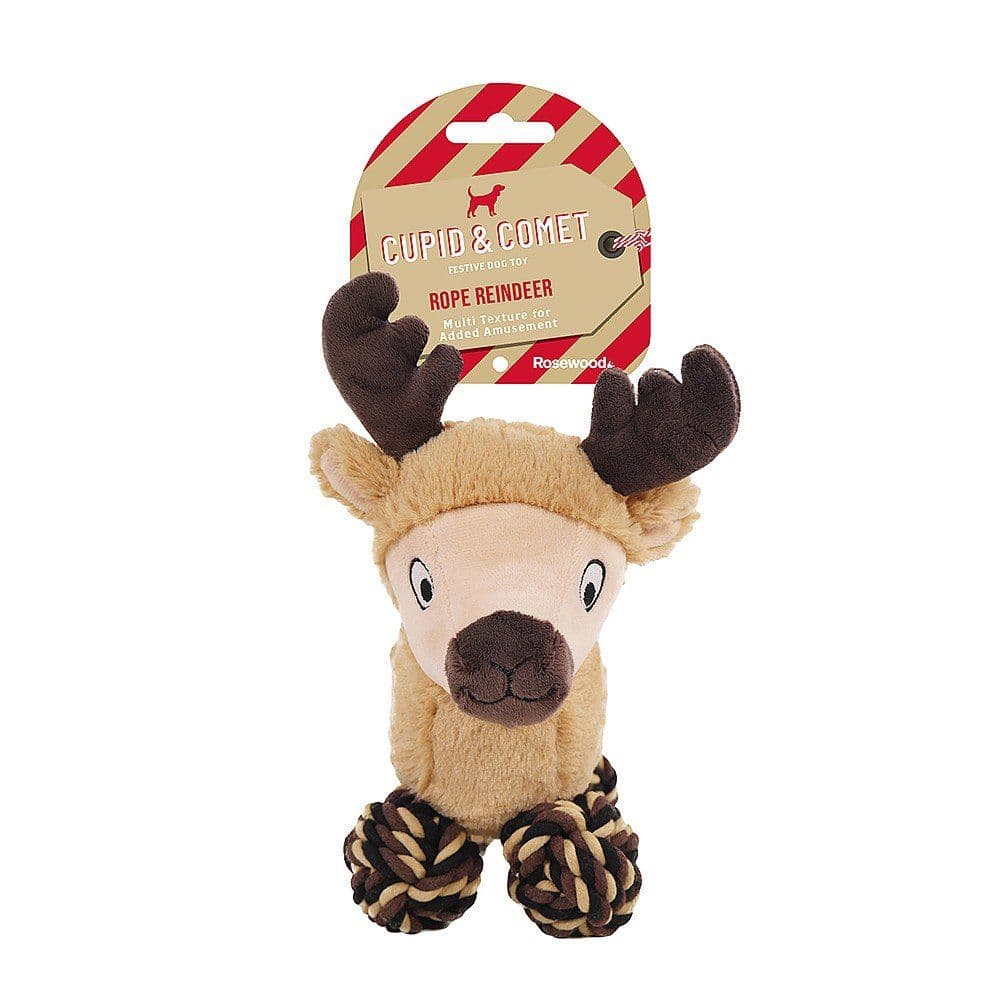 Rosewood Festive Reindeer Dog Toys