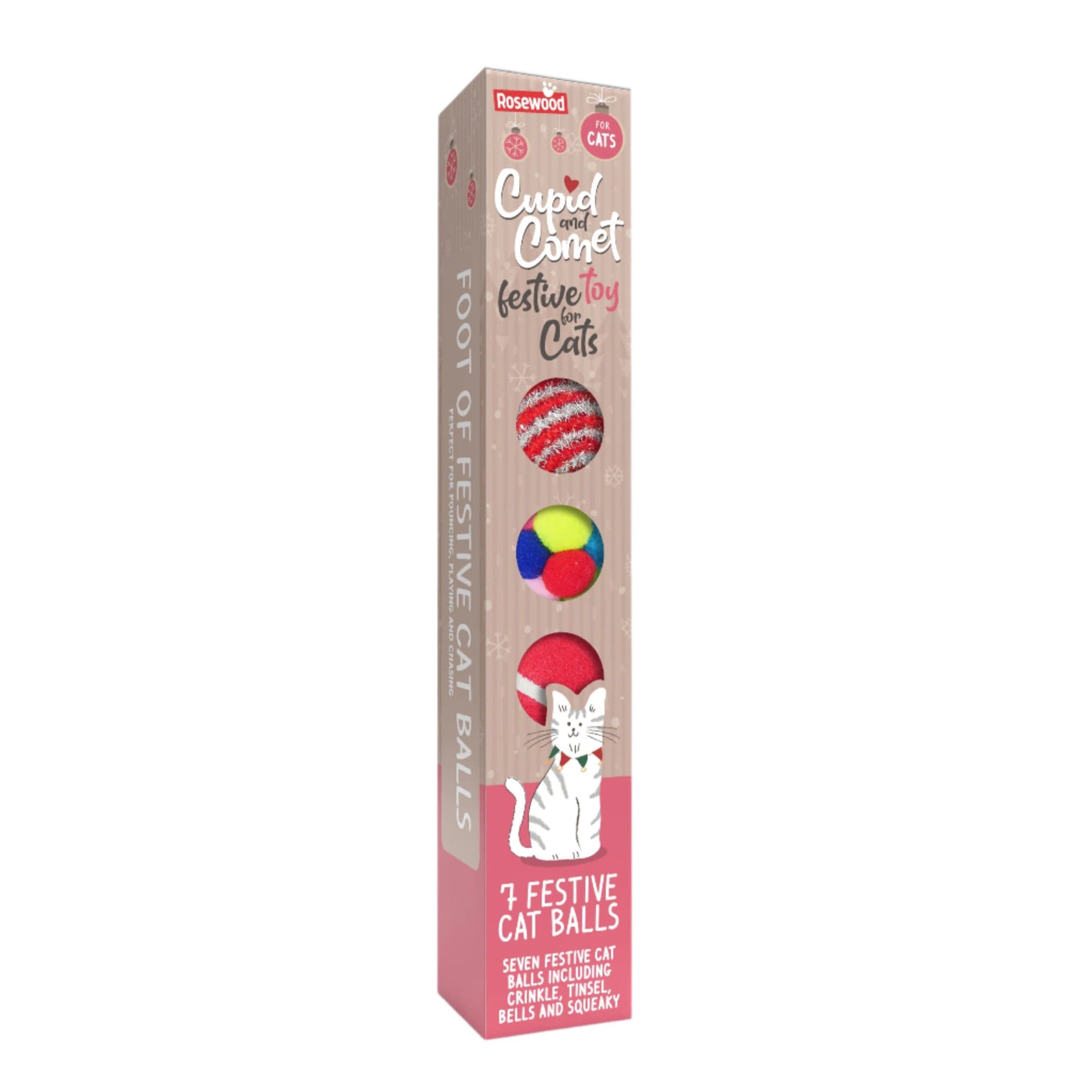 Rosewood Foot Of Festive Cat Balls