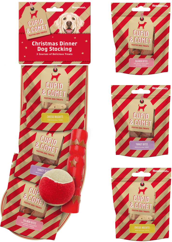 Rosewood Christmas Dinner Dog Stocking
