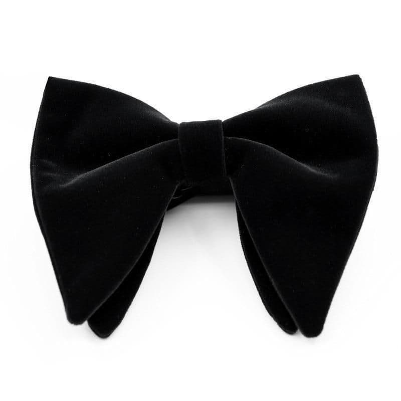 Rosewood Large Velvet Bow Tie
