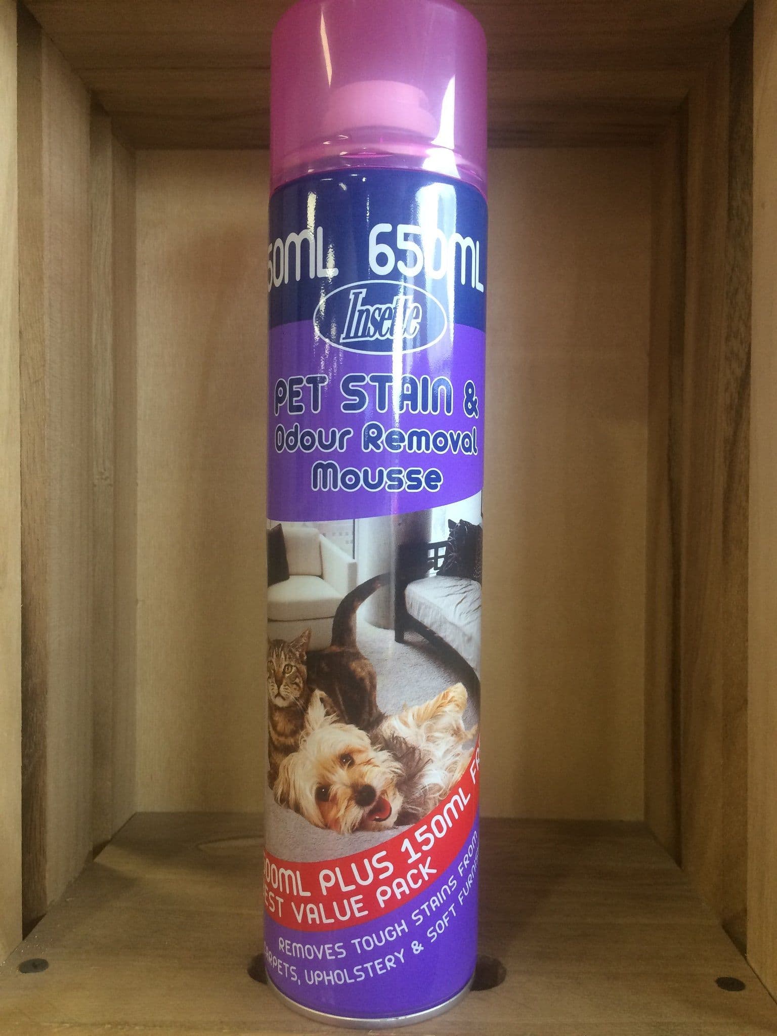 Insette Pet Stain & Odour Removal Mousse (650ml)