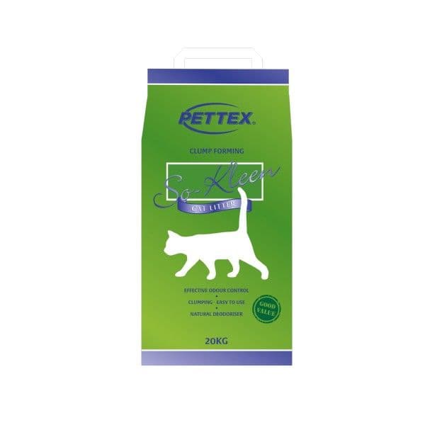 Pettex So Kleen Grey Clumping Cat Litter (20kg)
