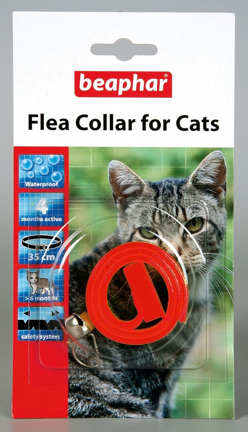 Beaphar Cat Plastic Flea Collar Red