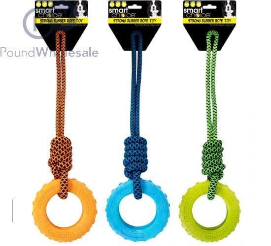 Smart Choice Rubber Ring Rope Dog Tug Toy (48cm)