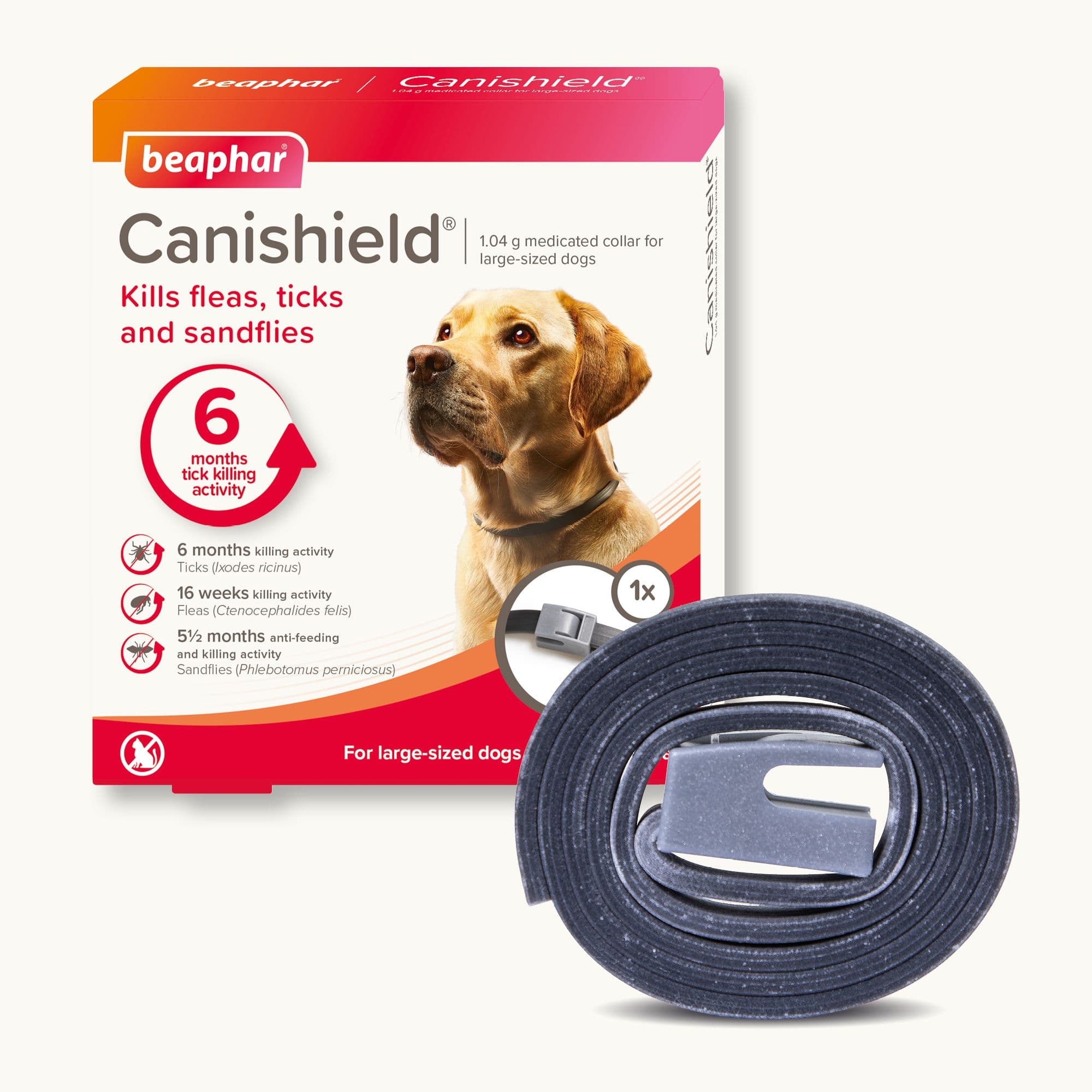 Beaphar Dog Flea & Tick Collar Brown (65cm)
