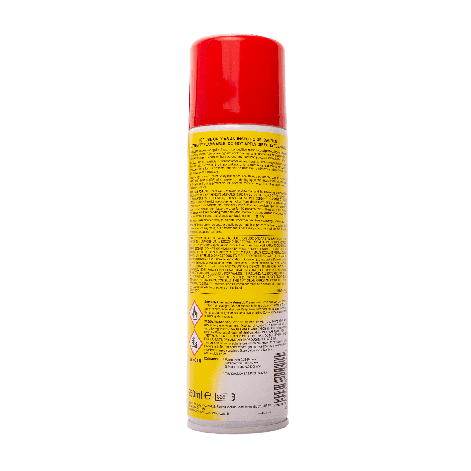 Johnsons Cage n Hutch Insecticidal Spray (250ml)