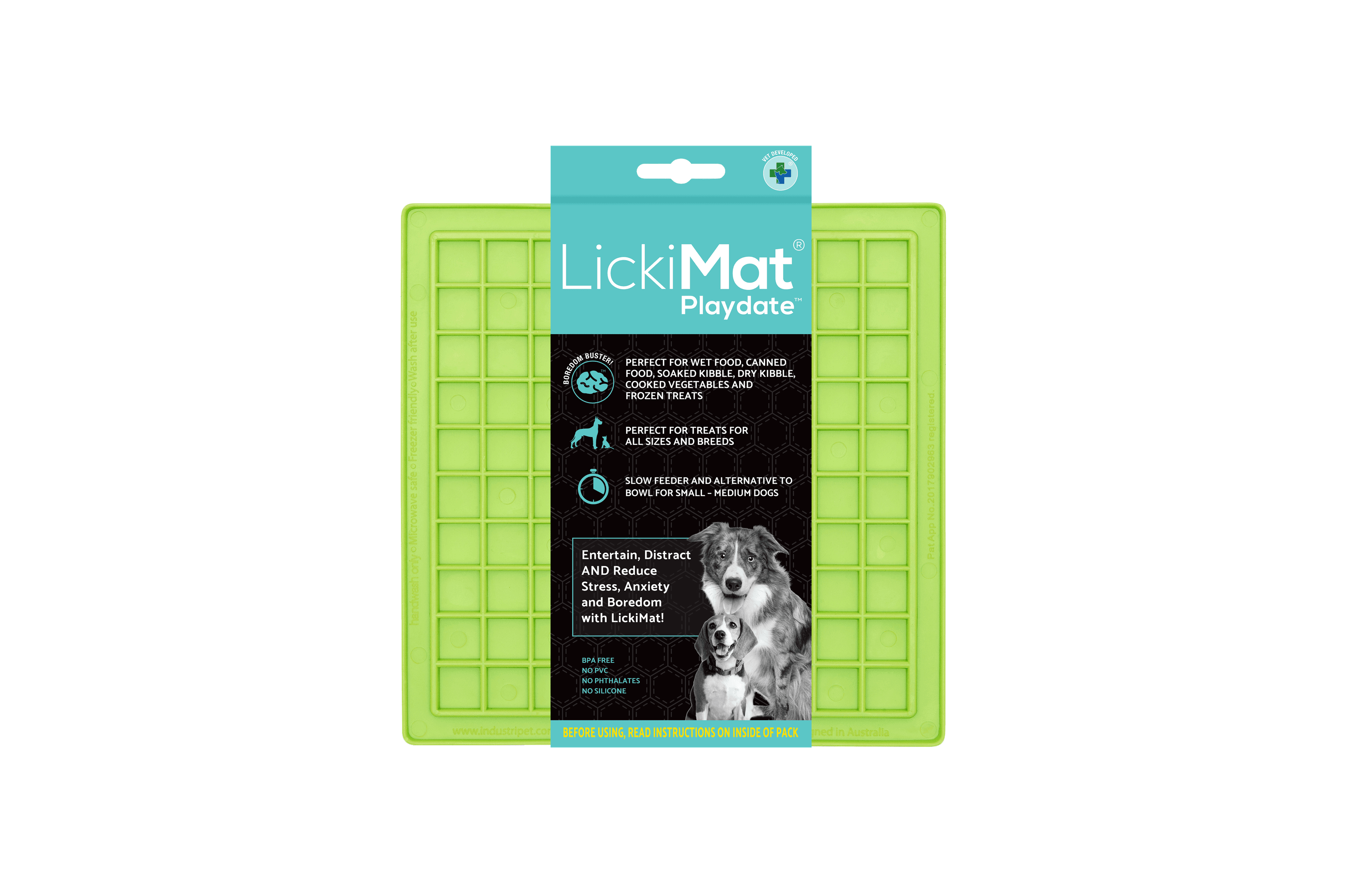LickiMat Classic Playdate (Green) (20cm)