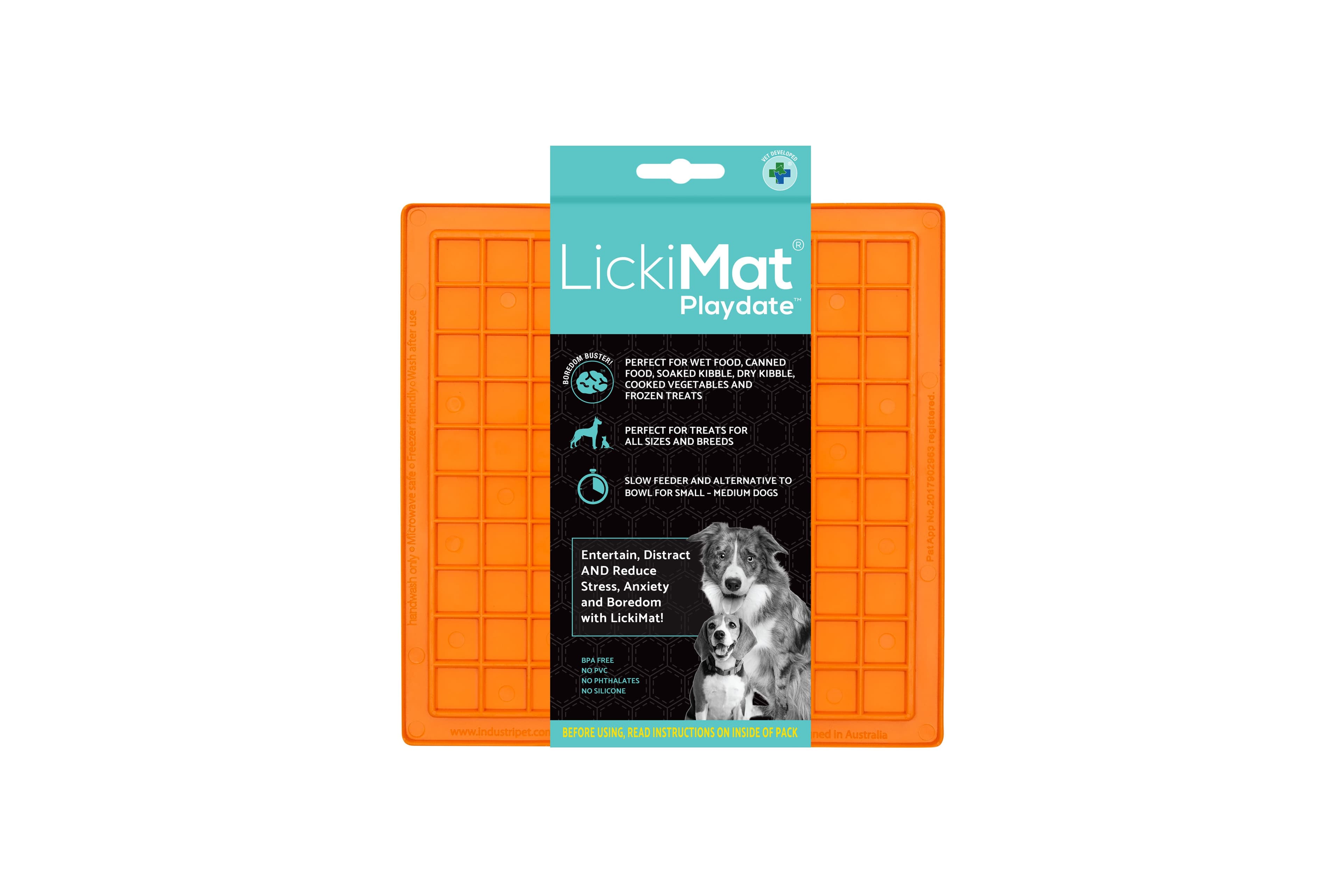 LickiMat Classic Playdate (Orange) (20cm)