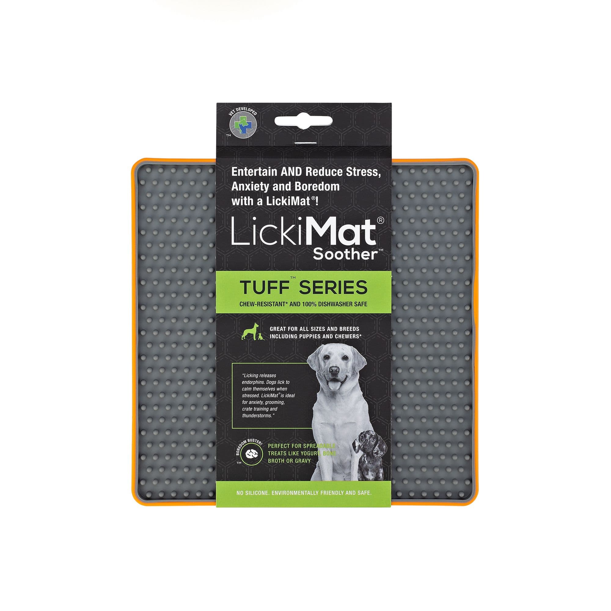 LickiMat Tuff Soother (Orange)(20cm)