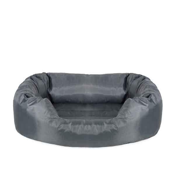 Rosewood Water Resistant Oxford Grey Oval Bed (Large / 81x63x20cm)