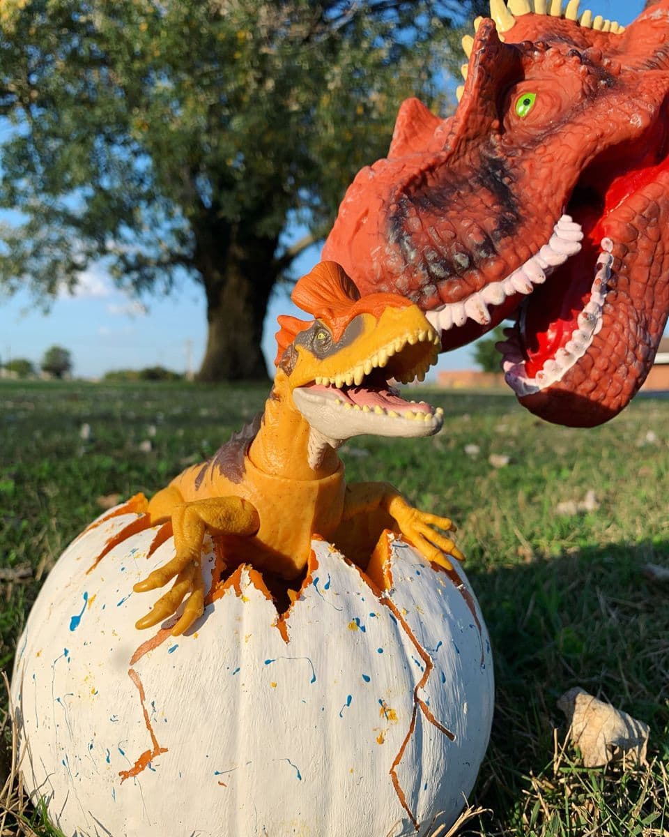 Rosewood Halloween Dinosaur In Pumpkin