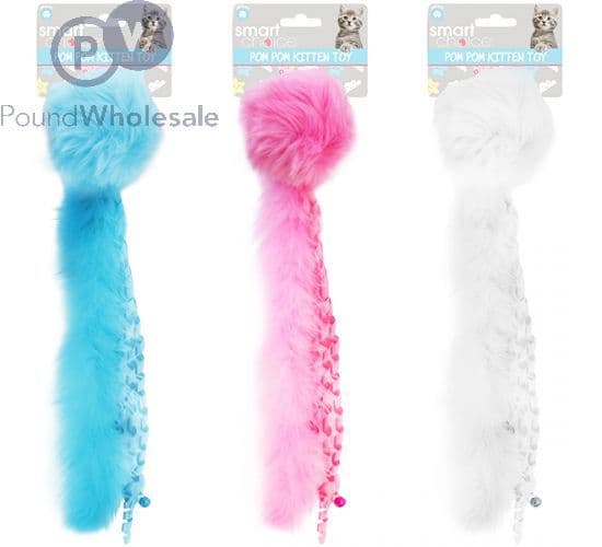 Smart Choice Fluffy Tail Jingle Plush Kitten Toy (30cm)