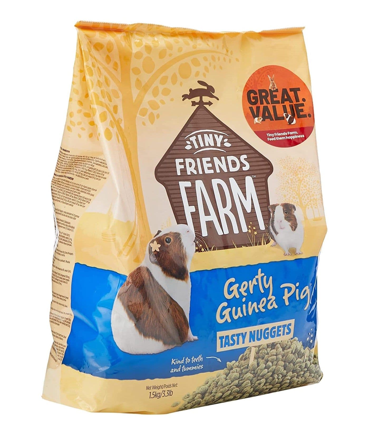 Supreme Tiny Friends Farm Gerty Guinea Pig Tasty Nuggets (1.5kg)