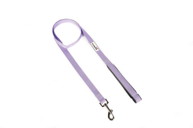 Doodlebone Padded Lead, Lilac, 25mm