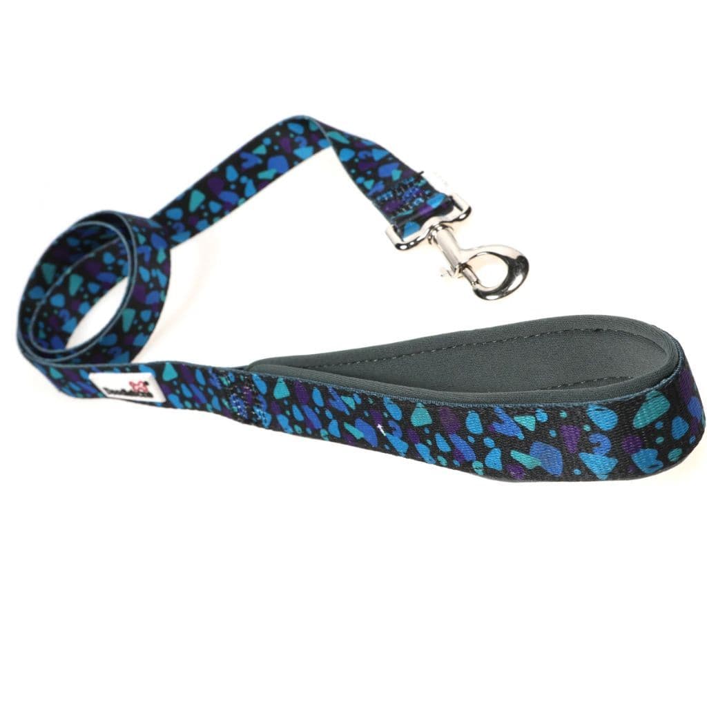Doodlebone Padded Lead, Teal, 15mm