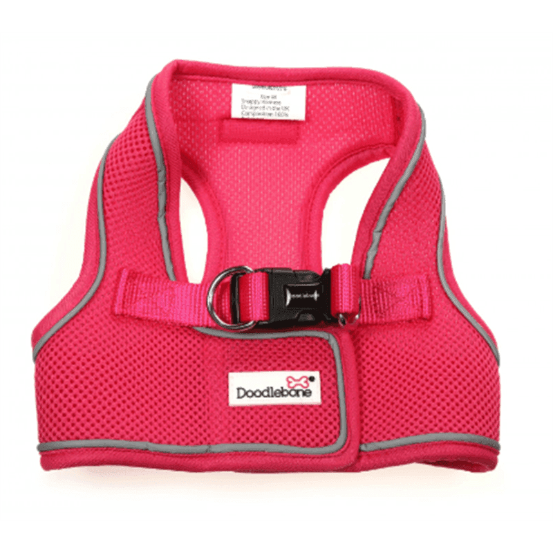 Doodlebone Snappy Harness, Fuchsia, 2