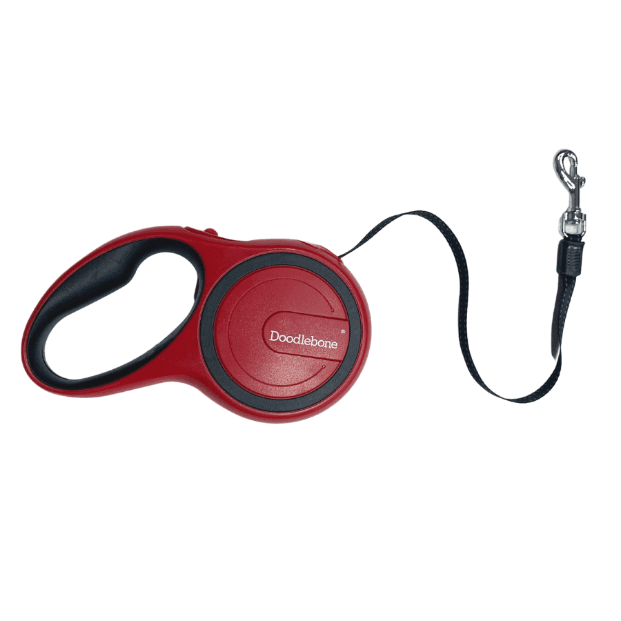 Doodlebone Retractable Lead, Ruby, 8m