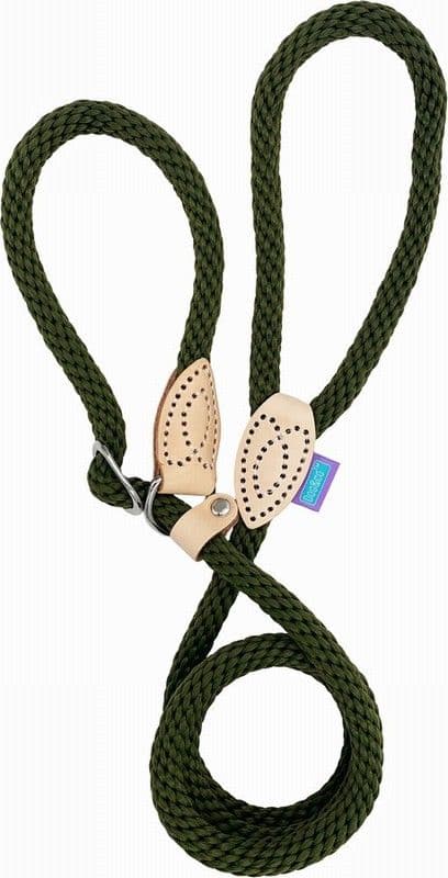 Hem & Boo Soft Touch Thin Rope Slip Lead Green (60”)