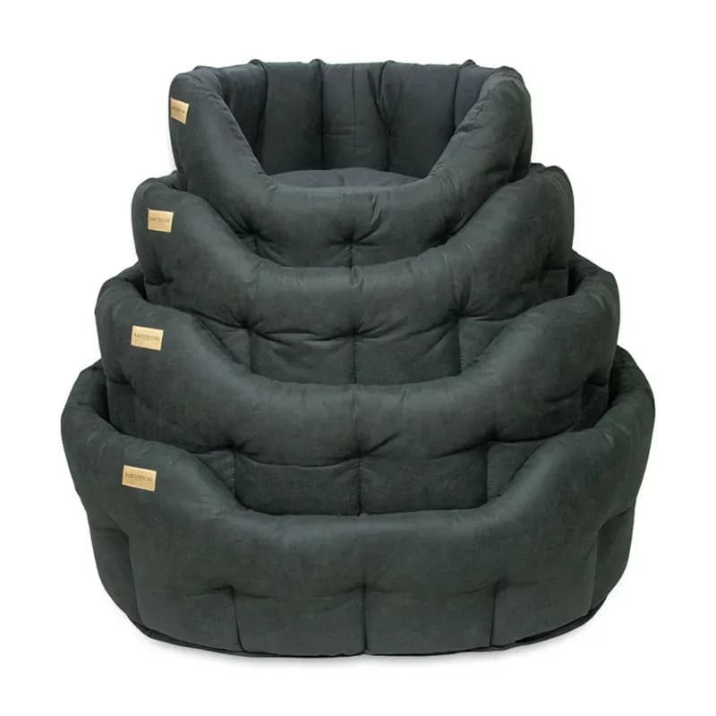 Earthbound Round Suede Velour Green/Black (Small)