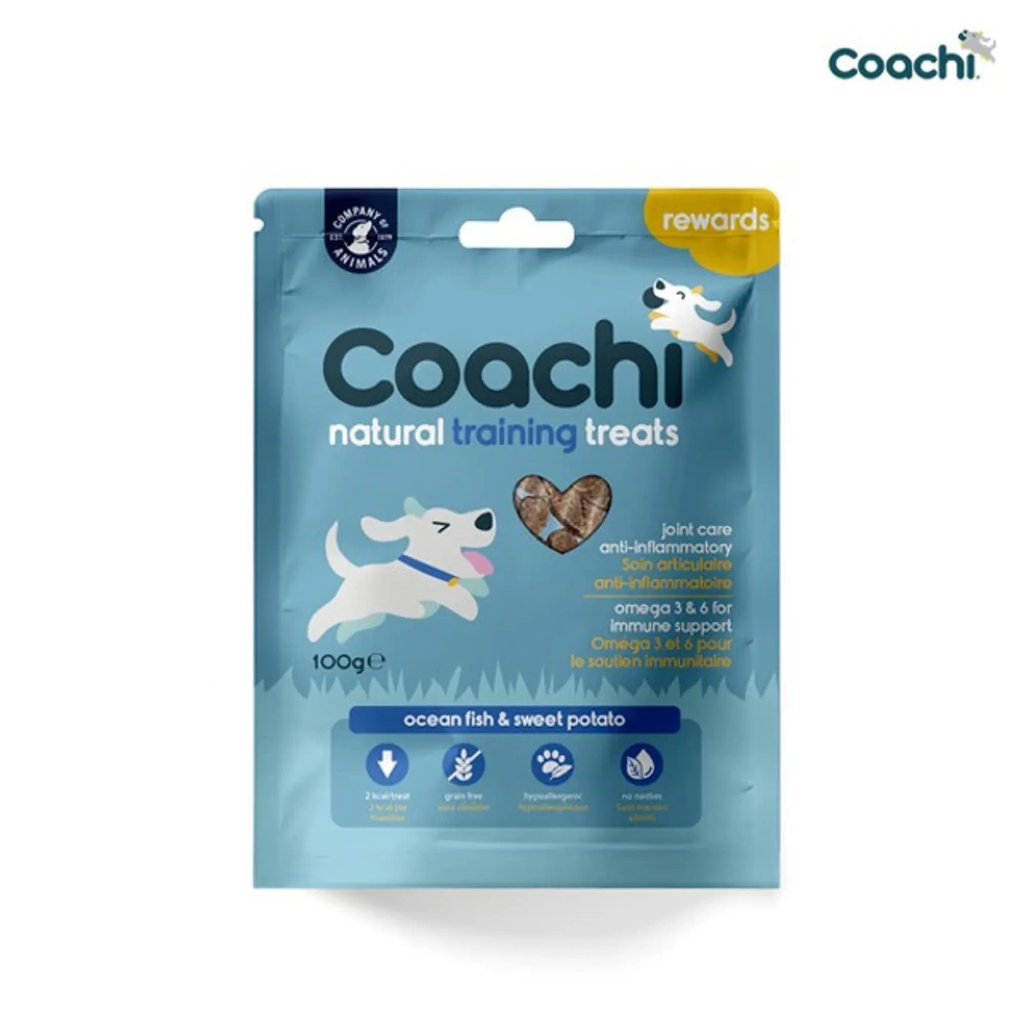 Company of Animals Coachi Natural Training Treats Open Fish (100g)