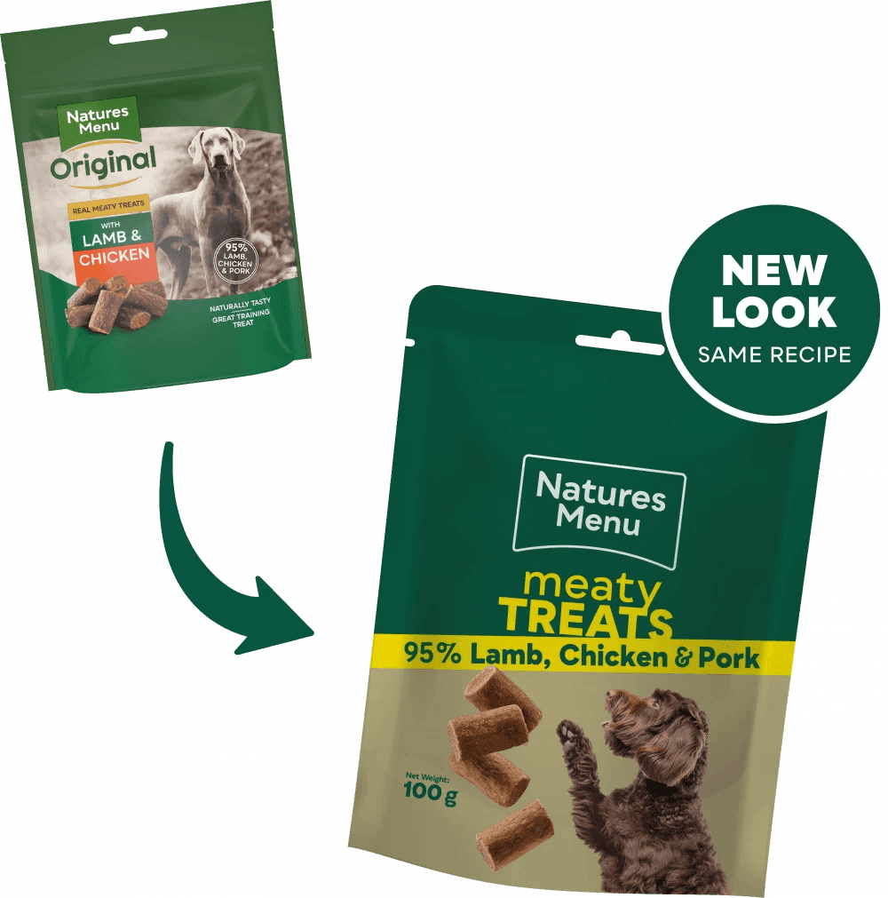 Natures Menu Dog Meaty Treats Adult Lamb, Chicken & Pork (100g)
