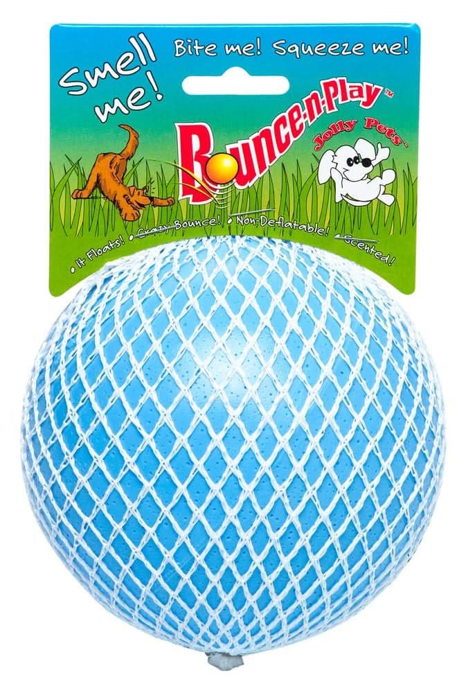 Jolly Pets Bounce N Play Dog Toy Blueberry Scented (8")