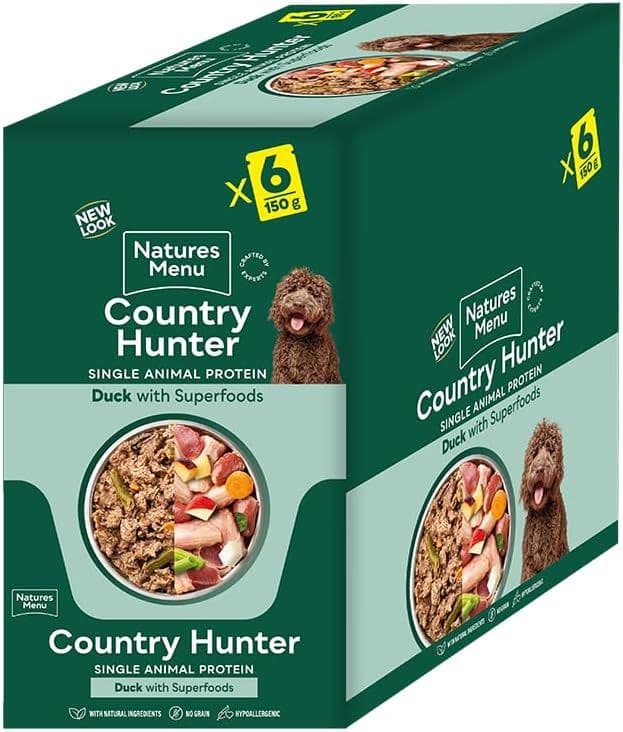 Natures Menu Country Hunter Dog Food Pouch Succulent Duck with Superfoods (150g)