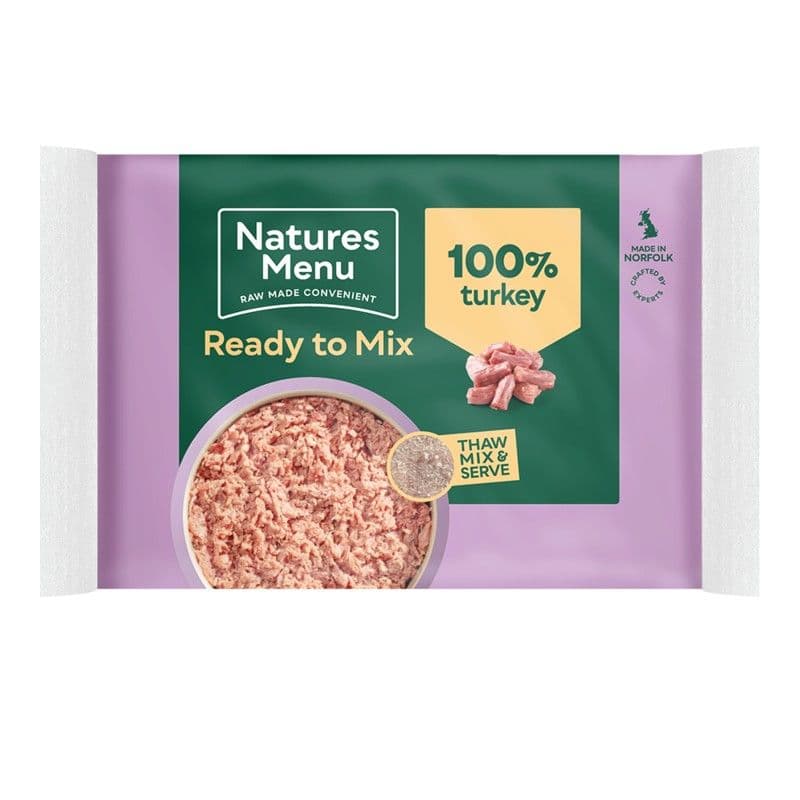 Natures Menu Raw Ready to Mix Block 100% Turkey (400g)