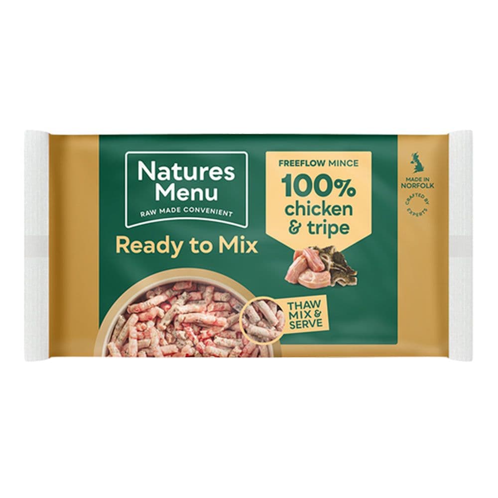 Natures Menu Raw Ready to Mix Freeflow 100% Chicken & Tripe (2kg)