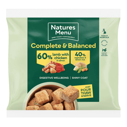 Natures Menu Raw Complete & Balanced 60/40 Nuggets Lamb & Chicken (1kg)