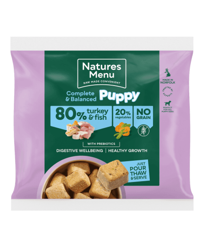 Natures Menu Raw Complete & Balanced 80/20 Nuggets Rabbit & Turkey (1kg)