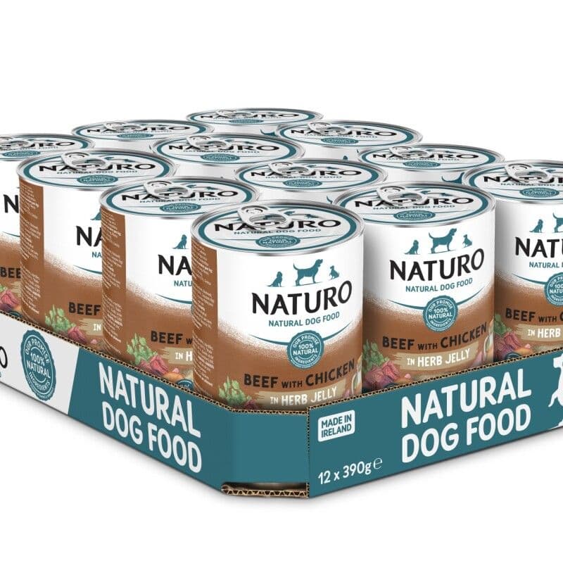 Naturo Adult Dog Tuna In Jelly Can (390g)