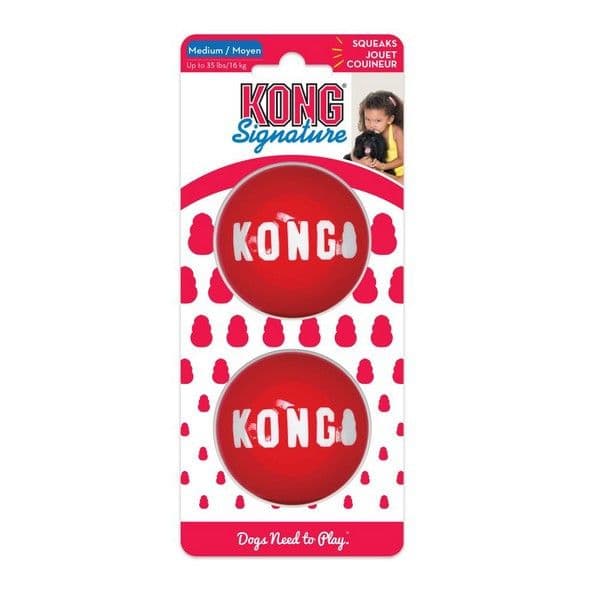 Kong Signature Balls 2pk (Medium)