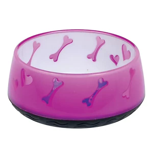 All For Paws Anti Slip Bowl Blue Hearts Dog Bowl (Small)