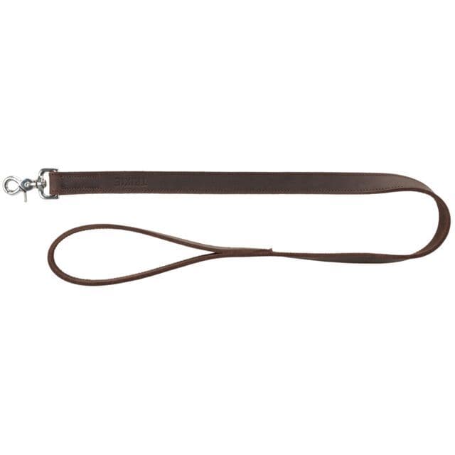 Trixie Rustic fatleather leash Dark Brown (Medium-Large: 1.00 m/20mm)
