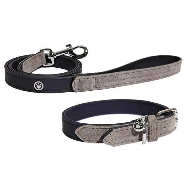 Rosewood Luxury Leather Collar Soft Touch Navy (16-20"x1")