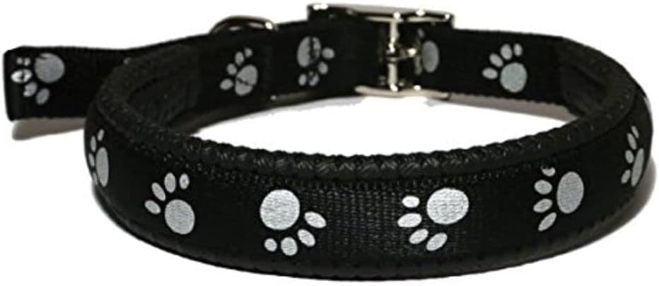 Rosewood Soft Protection Reflective Collars Black (16"X5/8")