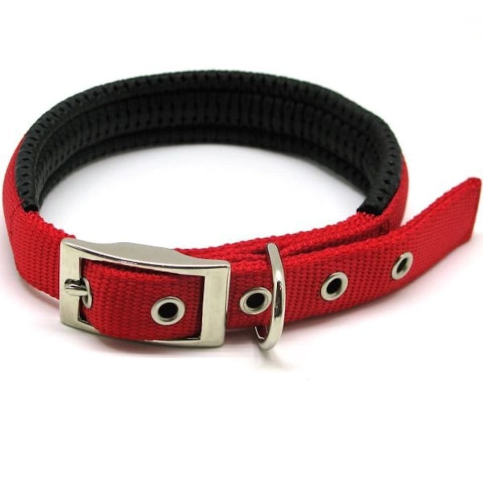 Rosewood Soft Protection Reflective Collars Red (18"X3/4")