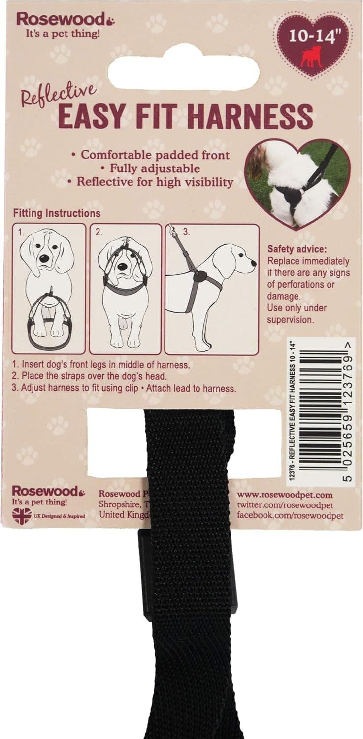 Rosewood Reflective Easy Fit Harness (12-16")
