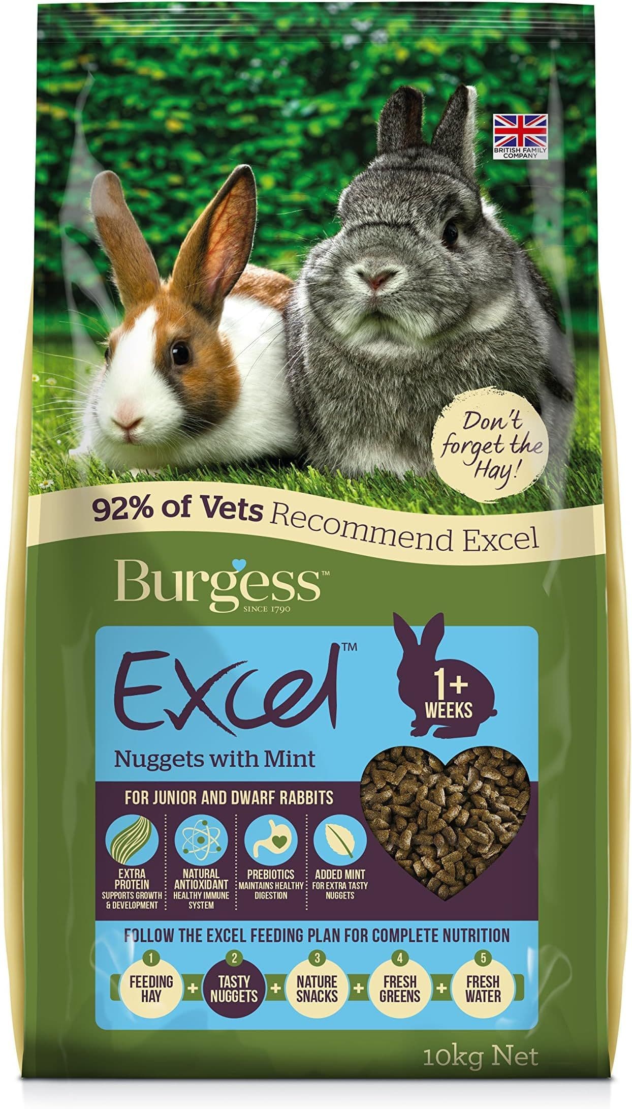 Burgess Excel Adult Rabbit Nuggets with Mint (10kg)