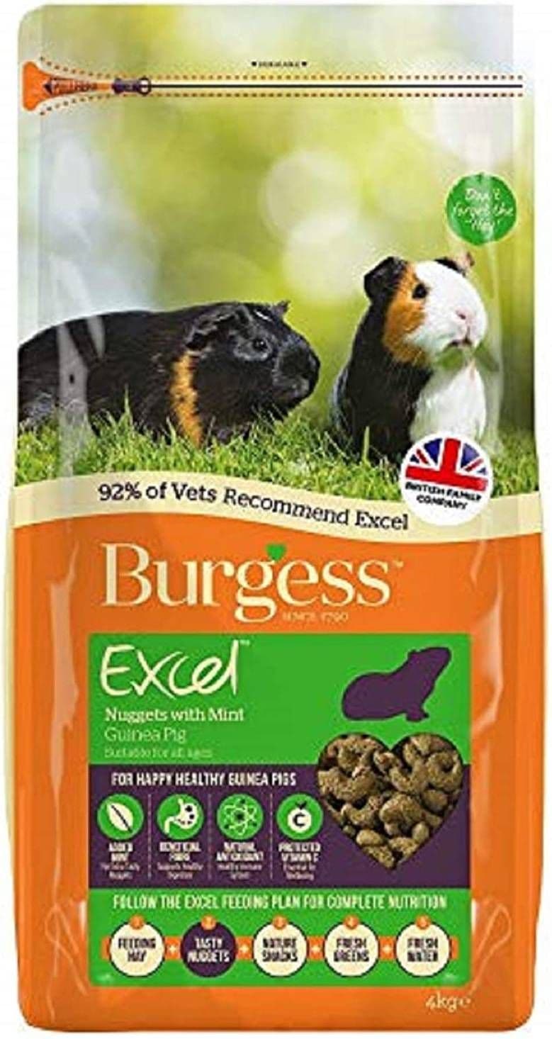 Burgess Excel Adult Guinea Pig Nuggets with Mint (Eco/2KG)