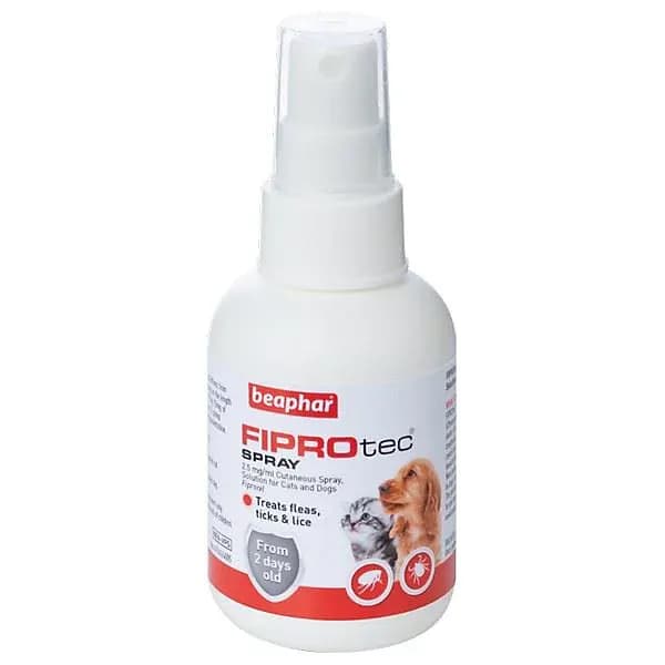 Beaphar Fiprotec Flea, Tick & Bilting Lice Spray (100ml)