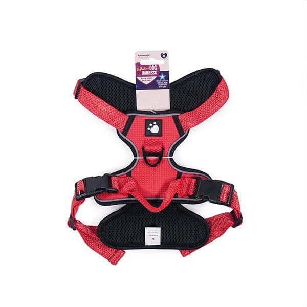 Rosewood Red Reflective Dog Harness (Large)