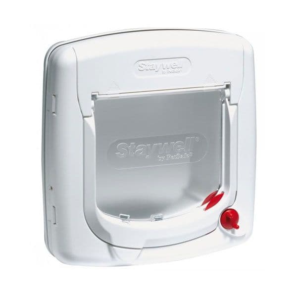 PetSafe Staywell 4 Way Locking Deluxe Cat Flap (White)