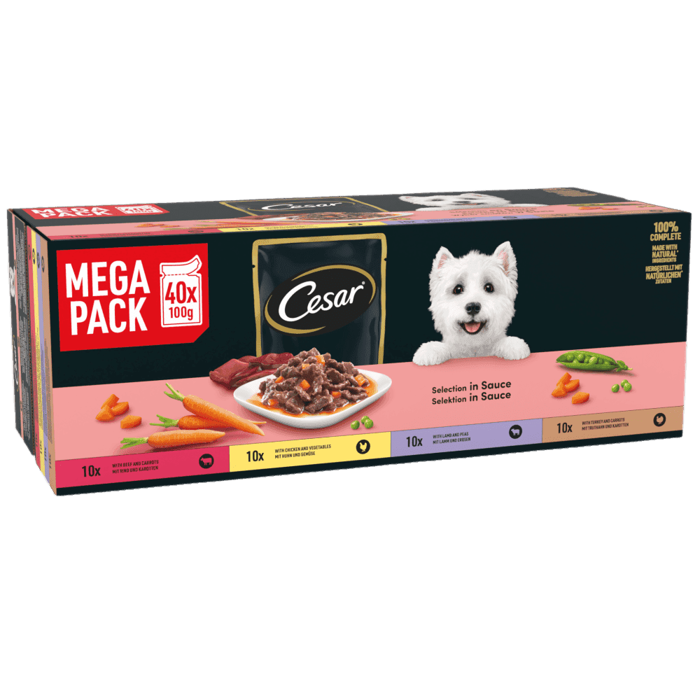 Cesar Adult Selection In Sauce (12x100g)