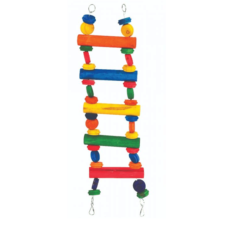 Happy Pet Products Wooden Ladder Multi Coloured (92cm)